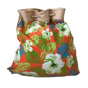 Sand N Sun Purse Tropical Orange Drawstring